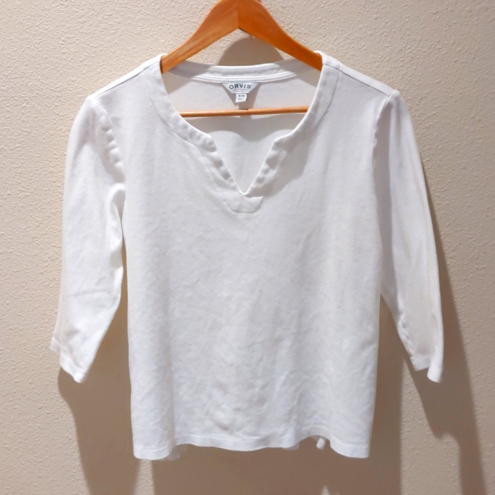100% Pima Cotton 3/4 Sleeve T-shirt